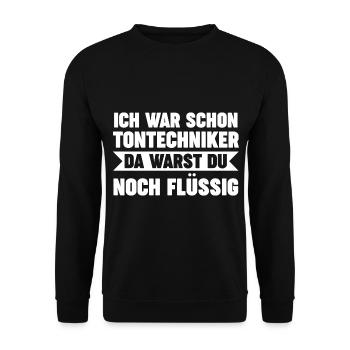 Toningenieur Tontechnik Tontechniker - Unisex Pullover - Schwarz - Vorne - Alina (178cm) & Michal (187cm)