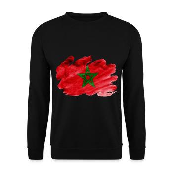 Marokko - Unisex Pullover - Schwarz - Vorne - Alina (178cm) & Michal (187cm)