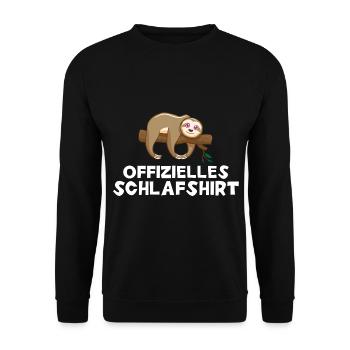 Offizielles Schlafshirt - Unisex Pullover - Schwarz - Vorne - Alina (178cm) & Michal (187cm)