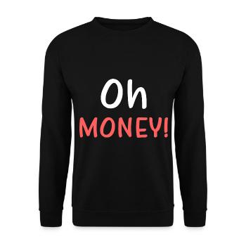 OH HONEY - Unisex Sweatshirt - black - Front - Alina (178cm) & Michal (187cm)