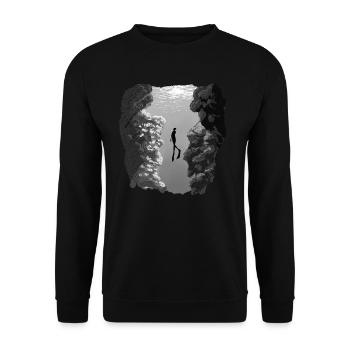 Diver Gift Diving Dive Sport - Sweat-shirt Unisexe - noir - Devant - Alina (178cm) & Michal (187cm)