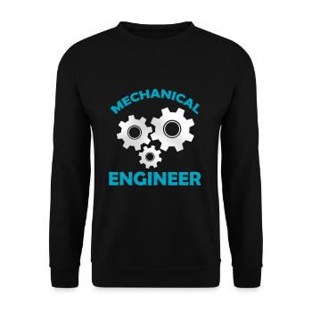 Maschinenbau Geschenk Studium Job Beruf - Unisex Pullover - Schwarz - Vorne - Alina (178cm) & Michal (187cm)