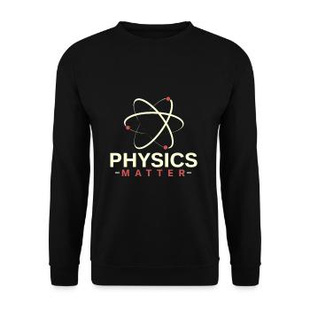 Physics student studying gift Big Bang Big Bang - Unisex Sweatshirt - black - Front - Alina (178cm) & Michal (187cm)