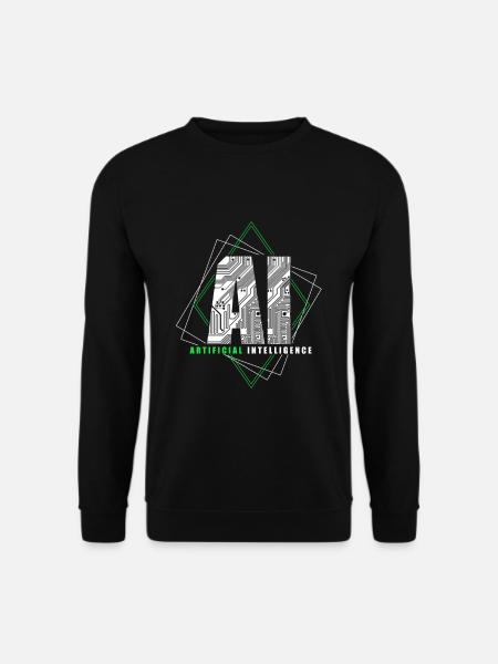 Künstliche Intelligenz Geschenk KI AI Technologie - Unisex Pullover - Schwarz