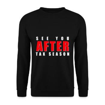 Ich hasse steuern Geschenk Steuern Hass nervig - Unisex Pullover - Schwarz - Vorne - Alina (178cm) & Michal (187cm)