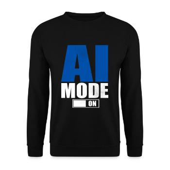 Künstliche Intelligenz Geschenk KI AI Technologie - Unisex Pullover - Schwarz - Vorne - Alina (178cm) & Michal (187cm)