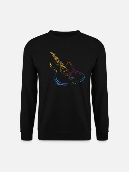Gitarre Musiker Geschenkidee für Gitarristen - Unisex Pullover - Schwarz