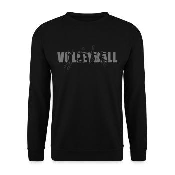 Volleyball - Unisex Sweatshirt - black - Front - Alina (178cm) & Michal (187cm)