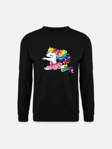 Einhorn Ballet Ballerina - Unisex Pullover - Schwarz