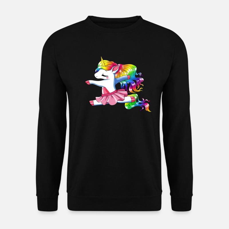 Einhorn Ballet Ballerina - Unisex Pullover - Schwarz