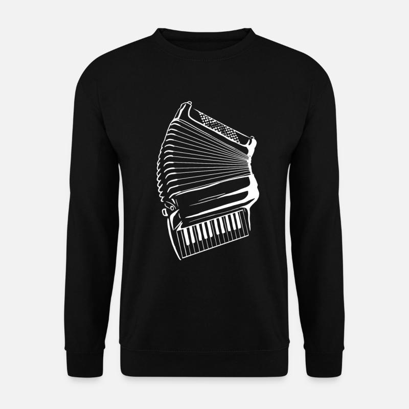 Akkordeon Musiker Geschenkidee - Unisex Pullover - Schwarz