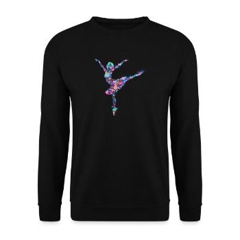 Splash Ballet Ballerina - Sweat-shirt Unisexe - noir - Devant - Alina (178cm) & Michal (187cm)
