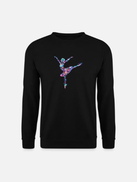 Splash Ballet Ballerina - Unisex Pullover - Schwarz