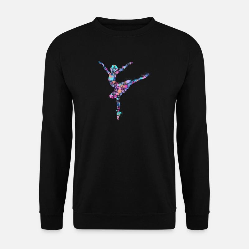 Splash Ballet Ballerina - Unisex Pullover - Schwarz