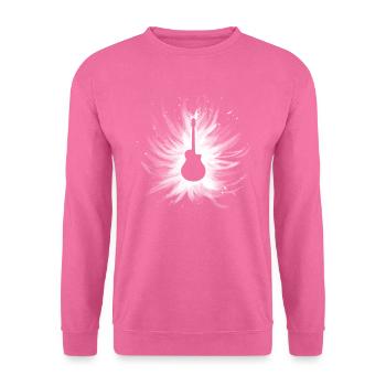 Splash Striche Gitarre - Unisex Pullover - Pink - Vorne