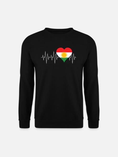 Cadeau kurde drapeau kurde - Sweat-shirt Unisexe - noir