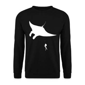 Patins de plongée - Sweat-shirt Unisexe - noir - Devant - Alina (178cm) & Michal (187cm)