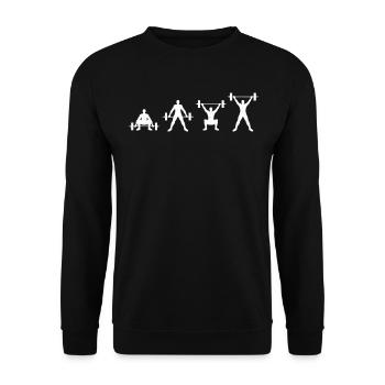 Cadeau de haltérophilie Design T-shirt Deadlift Gym - Sweat-shirt Unisexe - noir - Devant - Alina (178cm) & Michal (187cm)