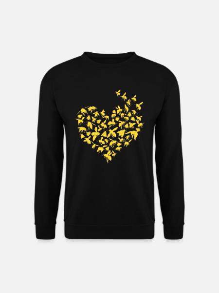 Imker Bienen Geschenk Honig Motiv - Unisex Pullover - Schwarz