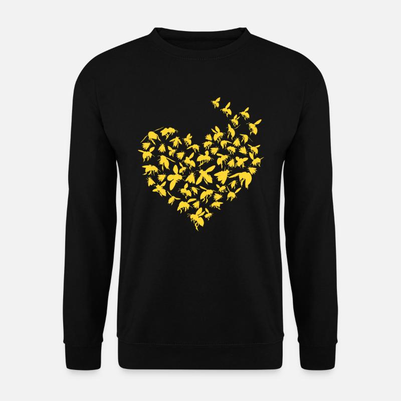 Imker Bienen Geschenk Honig Motiv - Unisex Pullover - Schwarz