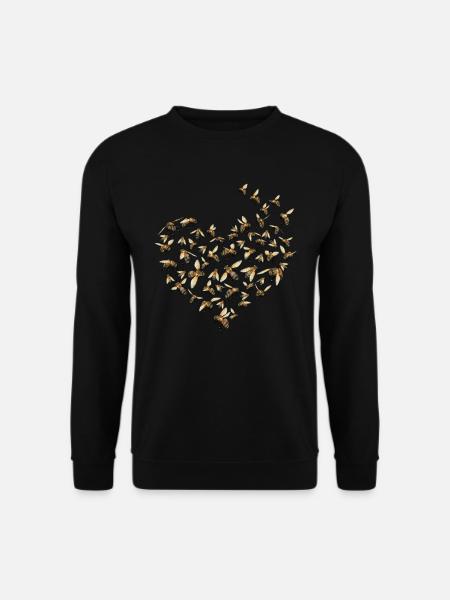 Imker Bienen Geschenk Honig Motiv - Unisex Pullover - Schwarz