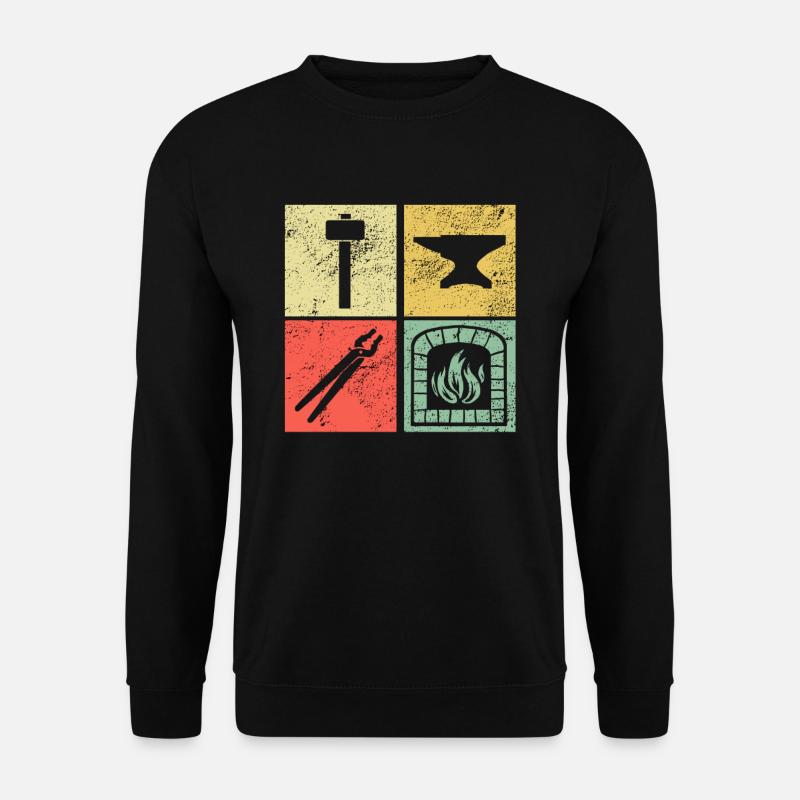 Hufschmied Schmied Geschenk - Unisex Pullover - Schwarz