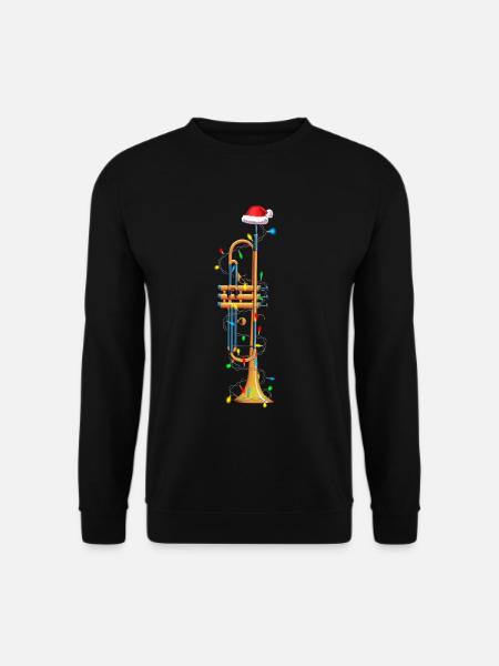 Weihnachten Trompete Musiker Xmas Geschenkidee - Unisex Pullover - Schwarz
