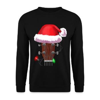 Noël cadeau musicien idée cadeau de Noël - Sweat-shirt Unisexe - noir - Devant - Alina (178cm) & Michal (187cm)
