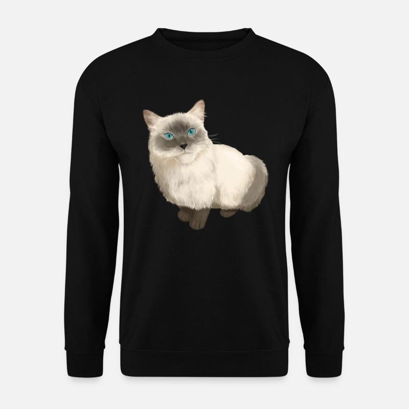 Ragdoll chat - Sweat-shirt Unisexe - noir