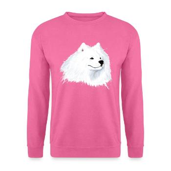 Samoyed Dog Head - Unisex Sweatshirt - pink - Front