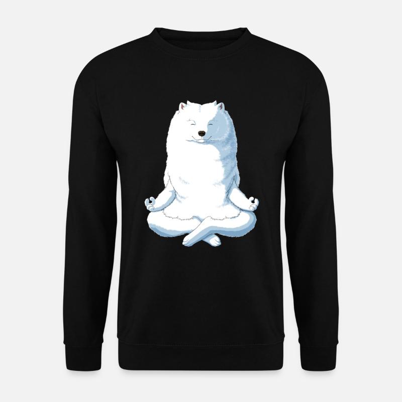 Samoyed Yoga - Unisex Sweatshirt - black