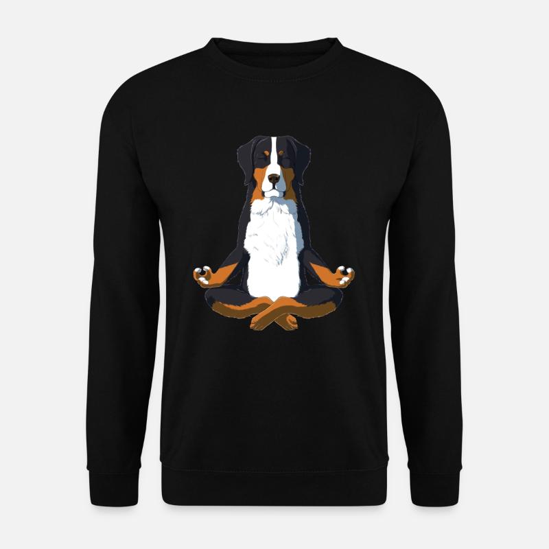 Berner Sennenhund Yoga - Unisex Pullover - Schwarz