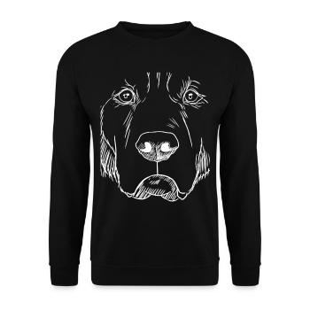 Golden Retriever Dog - Unisex Sweatshirt - black - Front - Alina (178cm) & Michal (187cm)