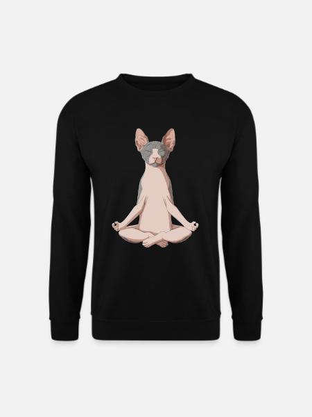 Sphynx Cat - Unisex Sweatshirt - black