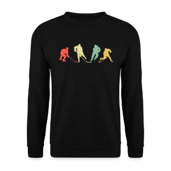 Hockey - Sweat-shirt Unisexe - noir - Devant - Alina (178cm) & Michal (187cm)