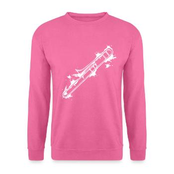 Trombone - Sweat-shirt Unisexe - rose - Devant