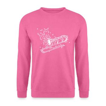 Trombone - Sweat-shirt Unisexe - rose - Devant