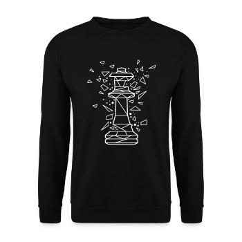 Chess player gift idea - Unisex Sweatshirt - black - Front - Alina (178cm) & Michal (187cm)