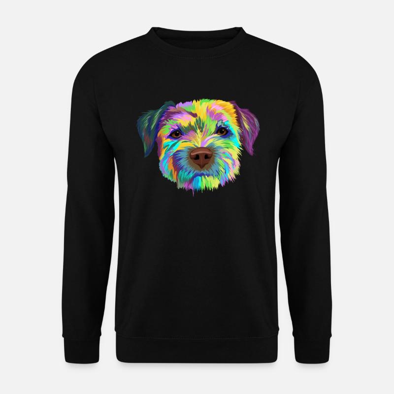 Border Terrier chien cadeau - Sweat-shirt Unisexe - noir