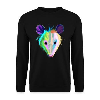 Splash Opossums - Sweat-shirt Unisexe - noir - Devant - Alina (178cm) & Michal (187cm)
