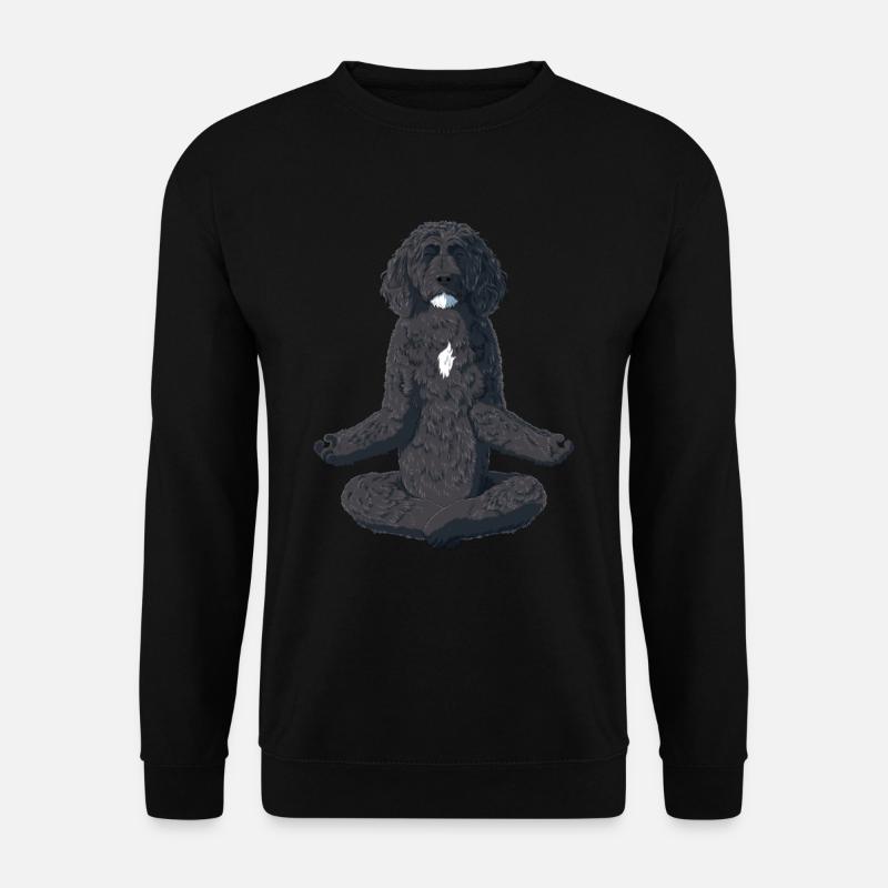 Yoga Portugiesischer Wasser Hund - Unisex Pullover - Schwarz