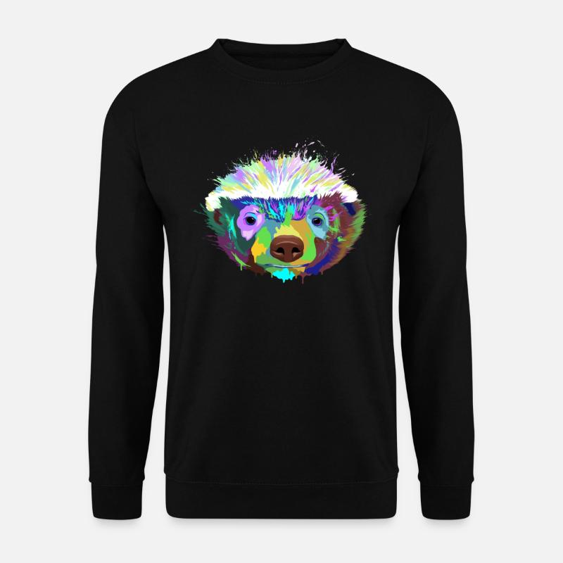 Splash Dachs - Unisex Pullover - Schwarz