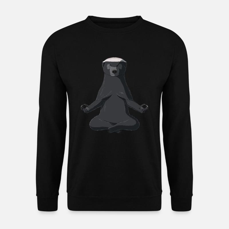 Honig Dachs - Unisex Pullover - Schwarz