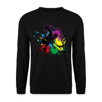Disc Golf Frisbee - Sweat-shirt Unisexe - noir - Devant - Alina (178cm) & Michal (187cm)