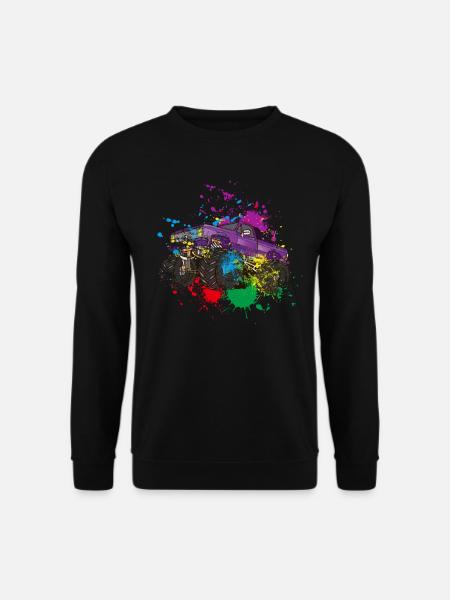 Splash Monster Truck - Unisex Pullover - Schwarz