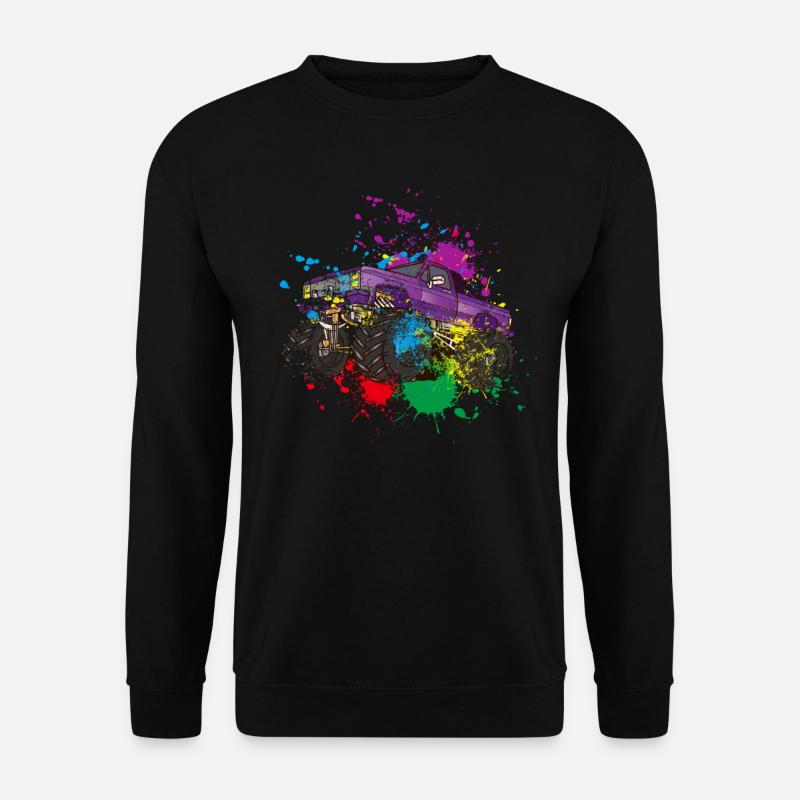 Splash Monster Truck - Unisex Pullover - Schwarz
