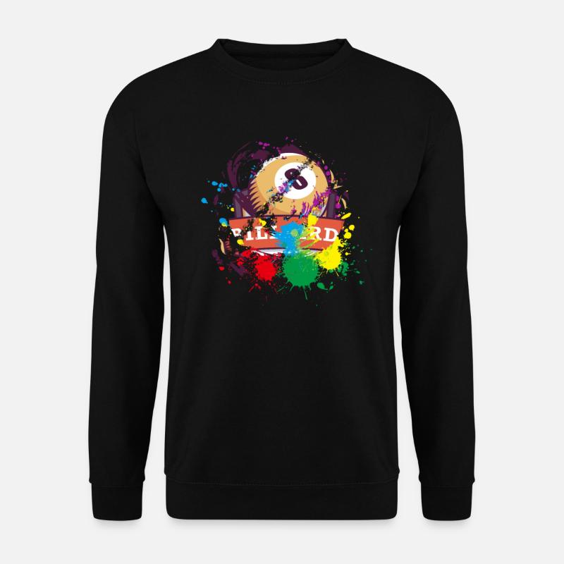 Billard Geschenk für Billard Spieler - Unisex Pullover - Schwarz