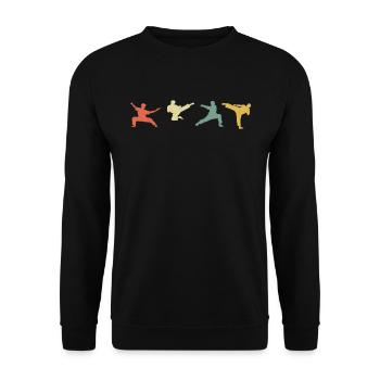 Kungfu gift for Martial Arts Fans - Unisex Sweatshirt - black - Front - Alina (178cm) & Michal (187cm)