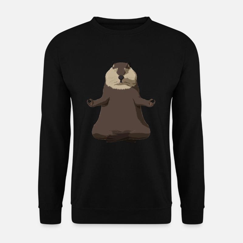 Biber Meditation - Unisex Pullover - Schwarz