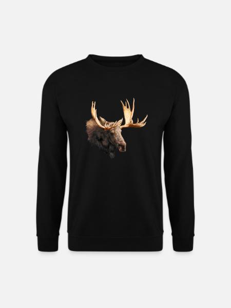 Elch - Unisex Pullover - Schwarz
